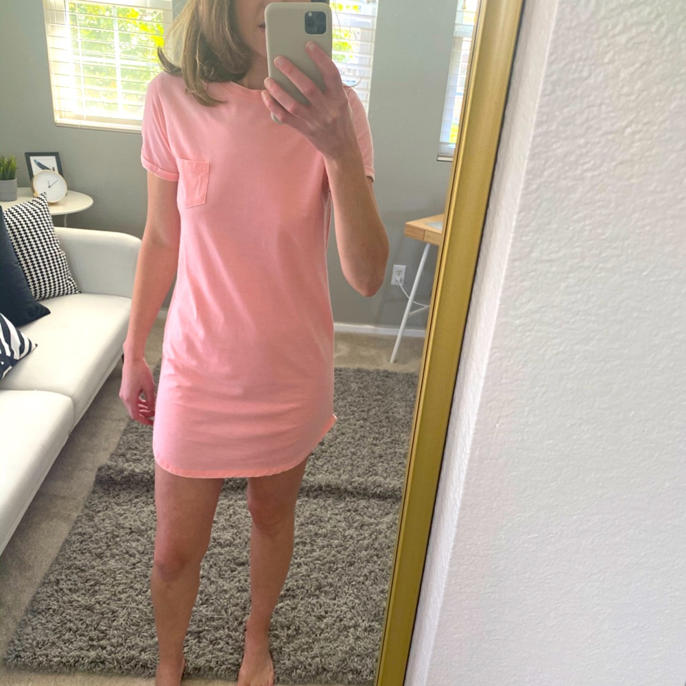 Pink T Shirt Dress